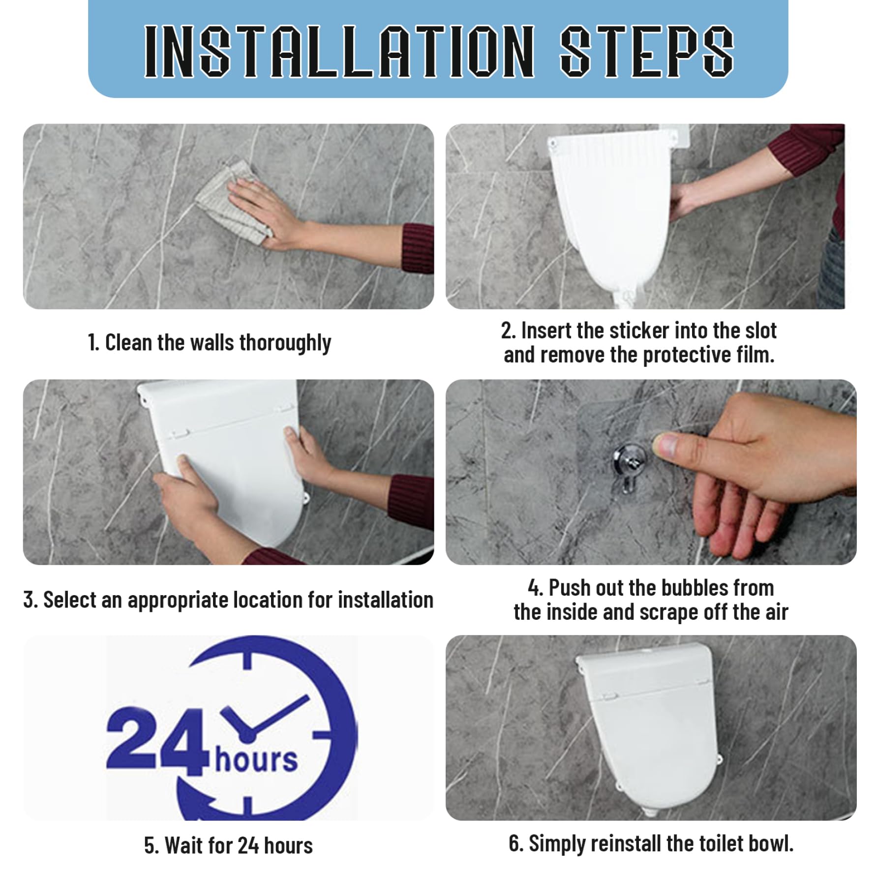 Urinal Mit Deckel Pissoir Wasserlose Urinalwand montiertes Anti Splash Plastik Urinale für Männer mit Pfeife für Badezimmer Toilettenhausgarten RV, weiß