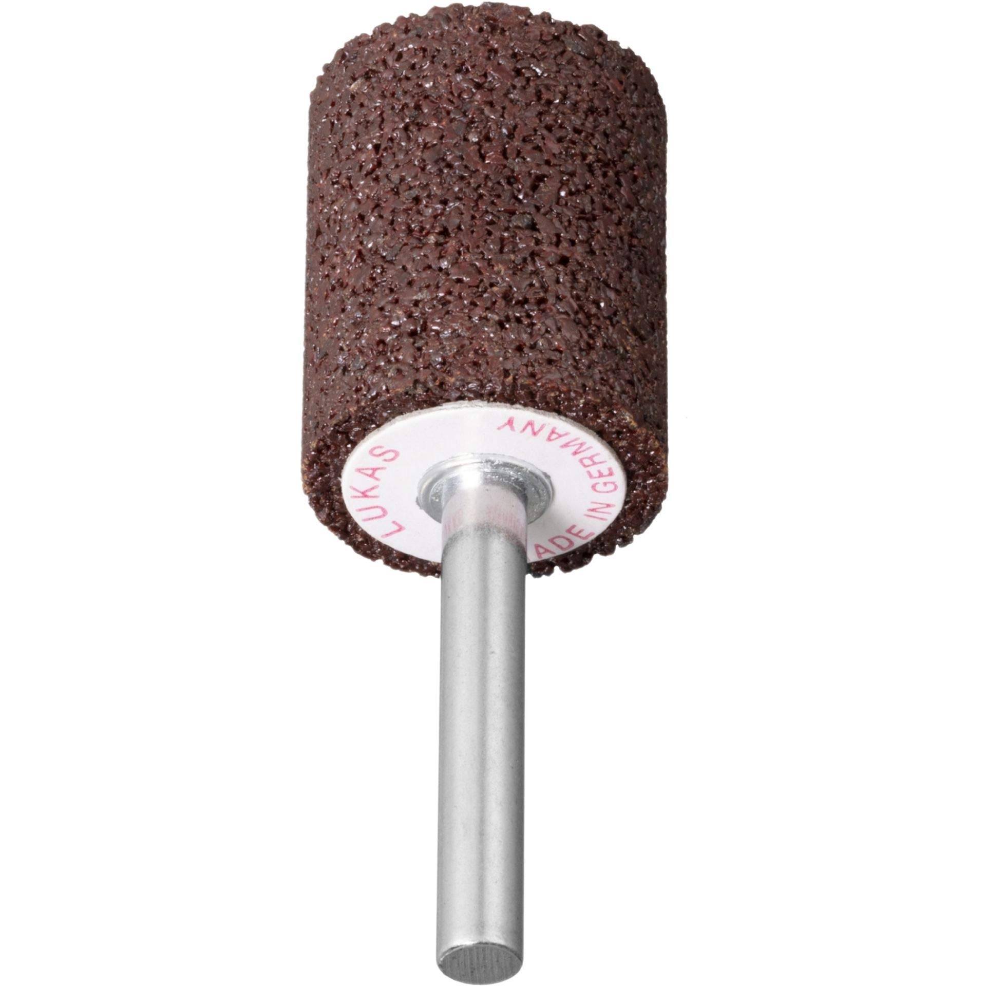 20x Mola con gambo LUKAS forma cilindrica 20x40 mm Gambo 6 mm | Granulo 24 morbido