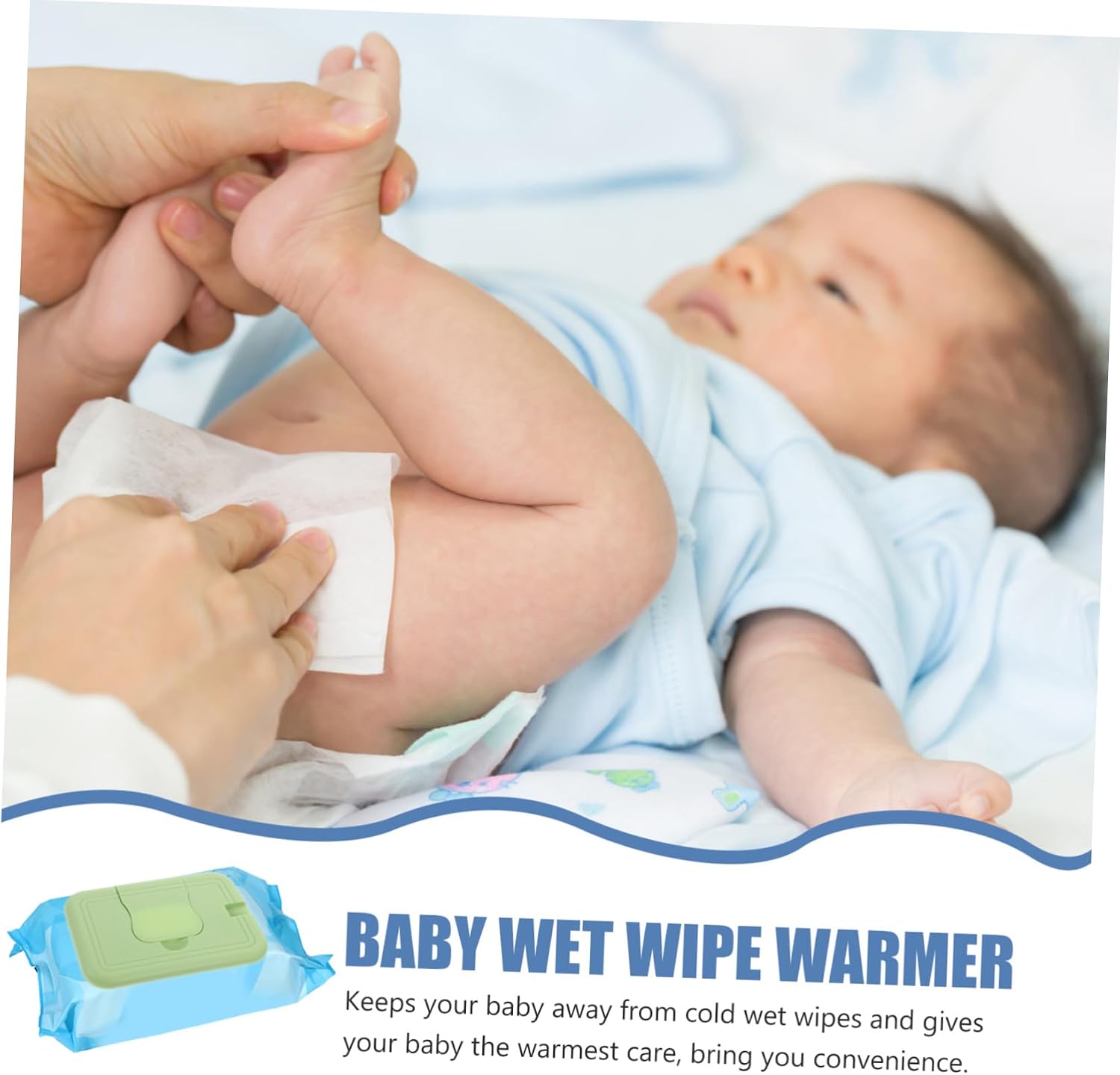 Portable Wipe Heater Vehicle Home Wipe Warmer Keeps Wipes Warm Moist USB Powered for Convenient Use for Newborn Diaper Changes
