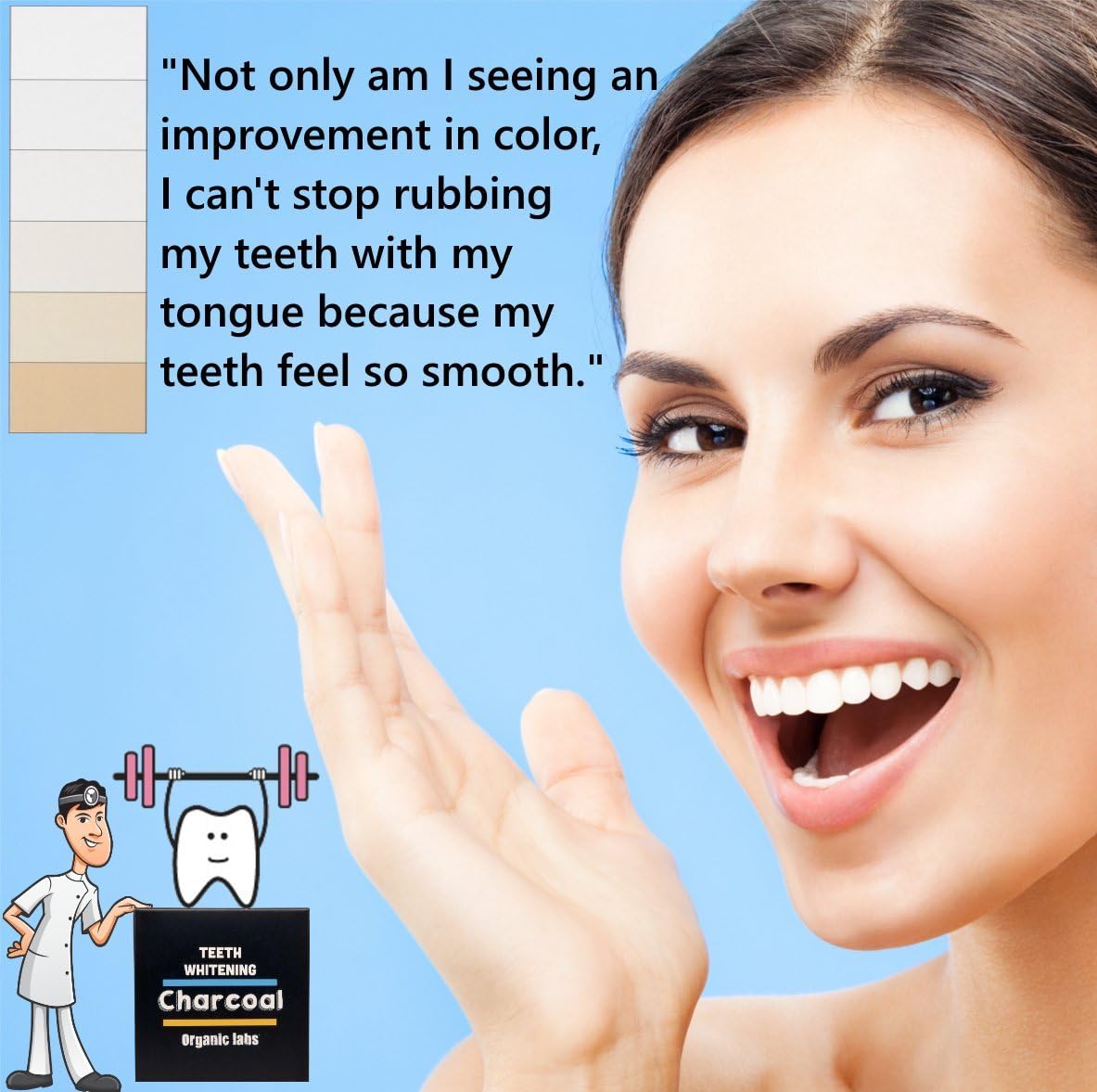 Teeth Whitening Activated Charcoal Toothpaste Kit - All Natural Organic Coconut Charcoal Powder With 2 Toothbrushes. Safer Alternative to Tooth Whitener Strips or Gel.