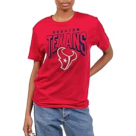 Junk Food Clothing x NFL - Houston Texans - Bold Logo - Unisex Adult Short Sleeve Fan T-Shirt for Men and Women - Size Small
