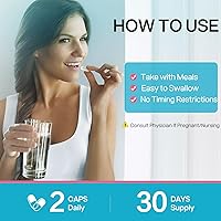 Vista 4 de Suplemento para el crecimiento del cabello con biotina de 5000 mcg para un cabello, piel y uñas más fuertes y saludables, apoya la energía