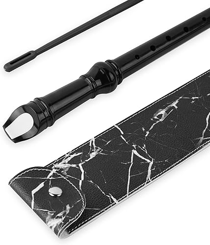 Miniatura 6 de Flauta para principiantes, niños y adultos, 8 agujeros, soprano, flauta de música con varilla de limpieza y funda de cuero para estudiantes,