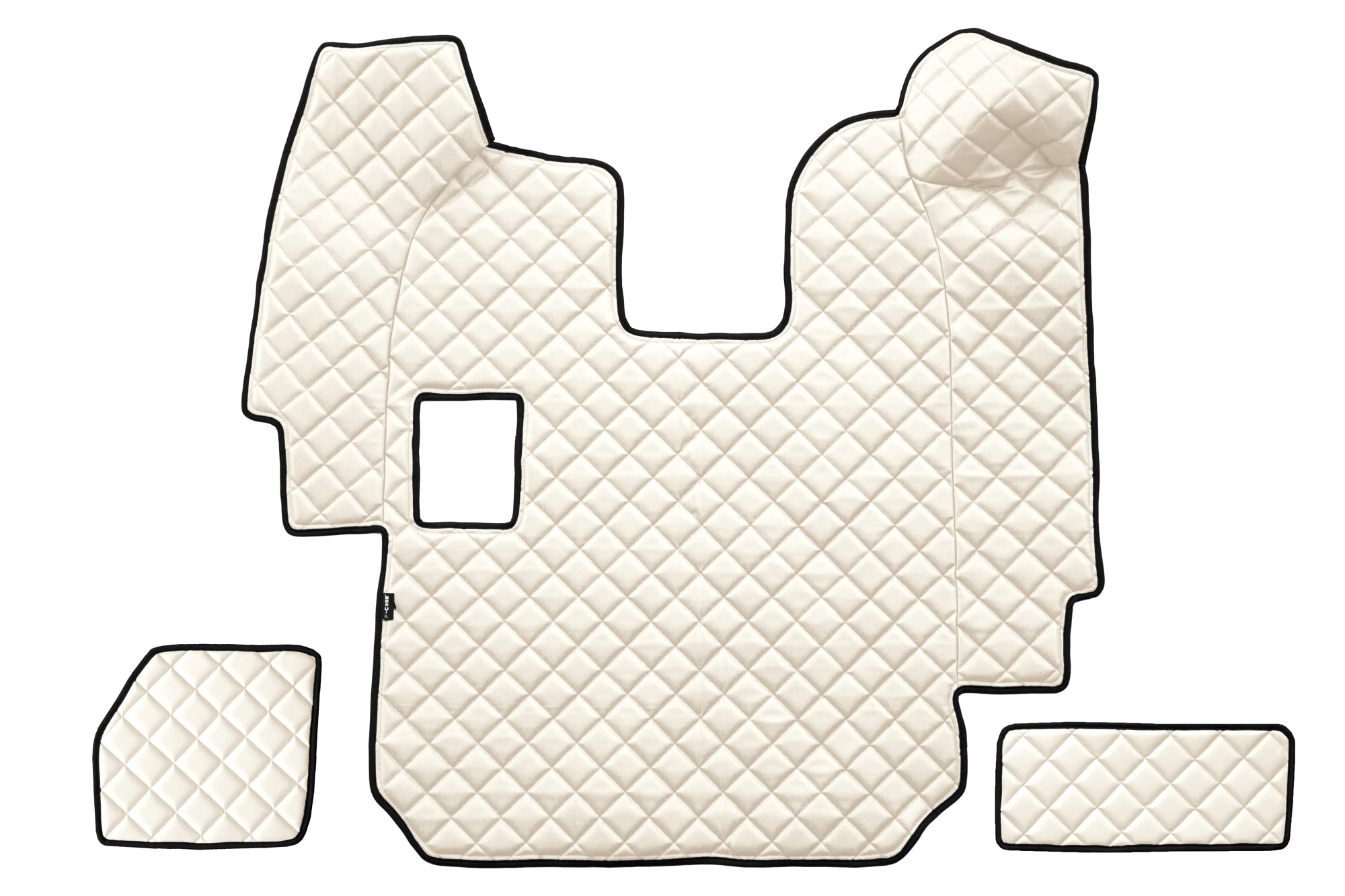 F-CORE Tappetini copricofani camion compatibile per SCANIA R 01.05-12.10 MANUAL CHAMPAGNE