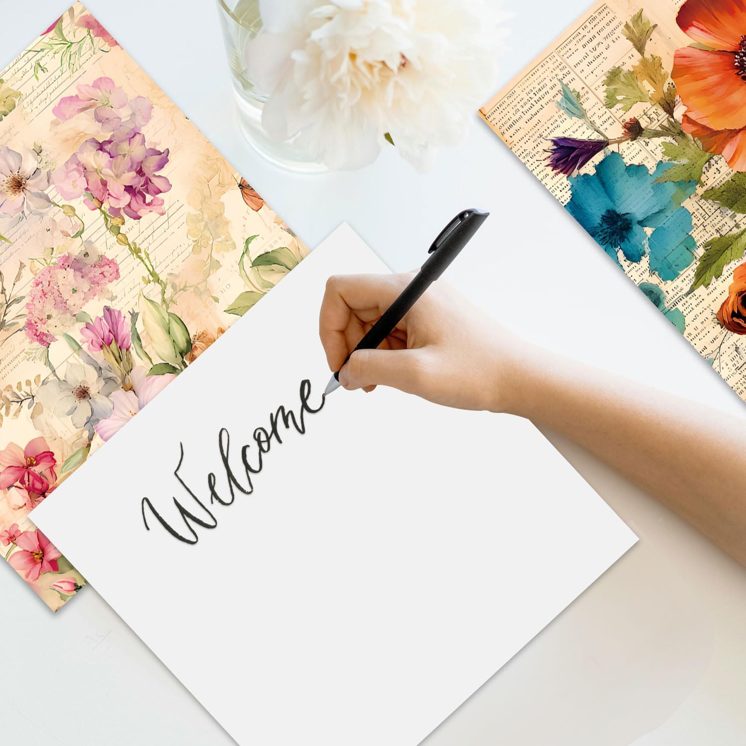 24 Carte Scrapbooking 15x15cm - Carta Decoupage Per Album Fai Da Te E Biglietti - Foto 10