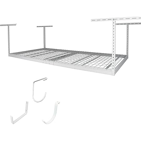 Amazon.com: MonsterRax 4x8 Overhead Garage Storage Rack (White, 24