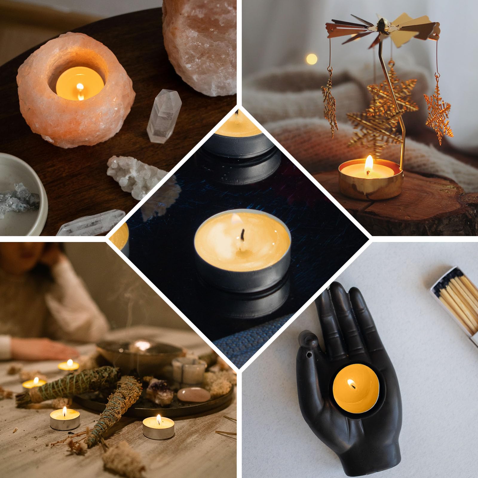 Velas de cera de abeja natural en taza de aluminio de metal, vela pequeña orgánica, aroma natural, sin humo, 5 horas de combustión, color amarillo, paquete de 12