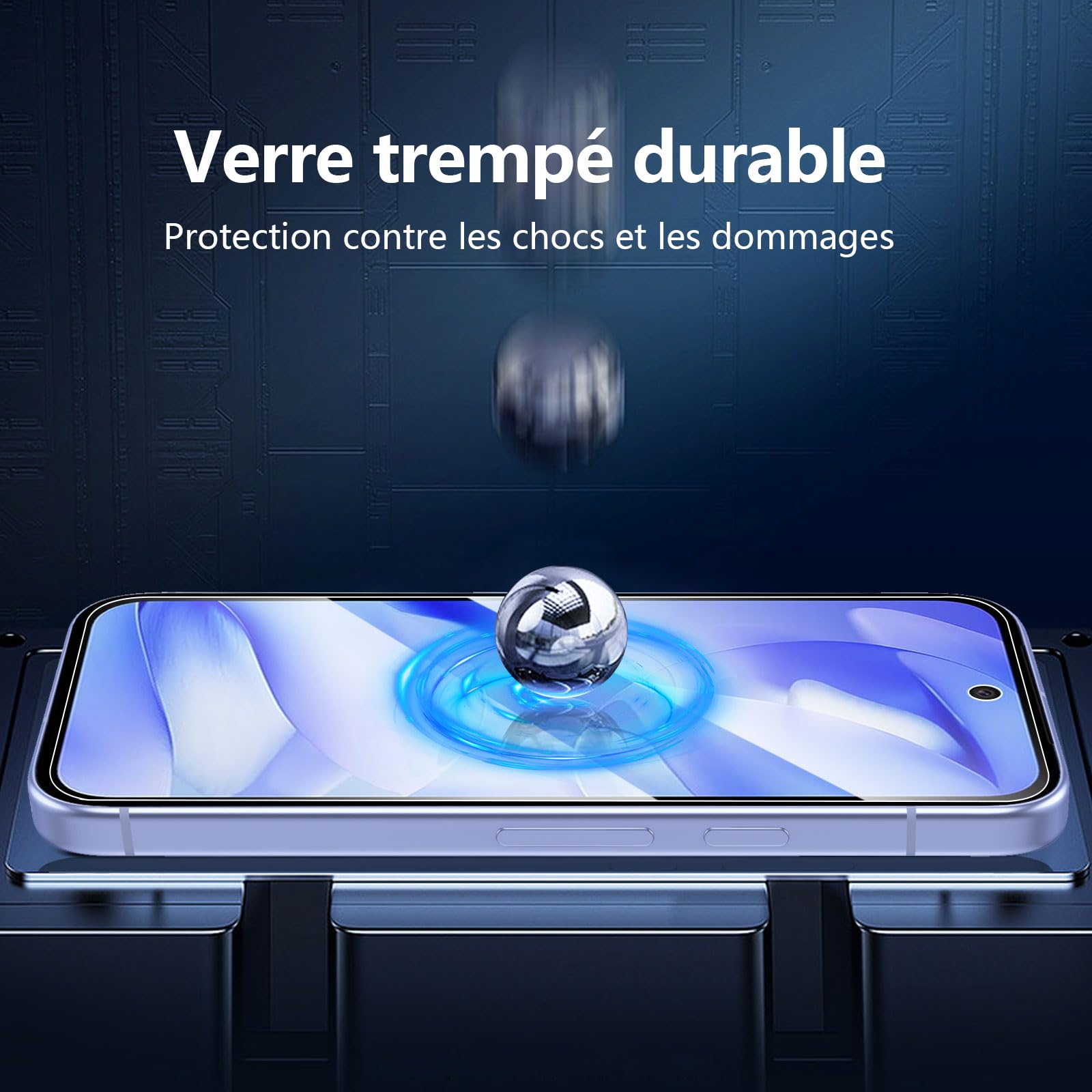 NEW'C Verre Trempé pour Google Pixel 9a Lot de 3, Dureté 9H, Ultra Résistant