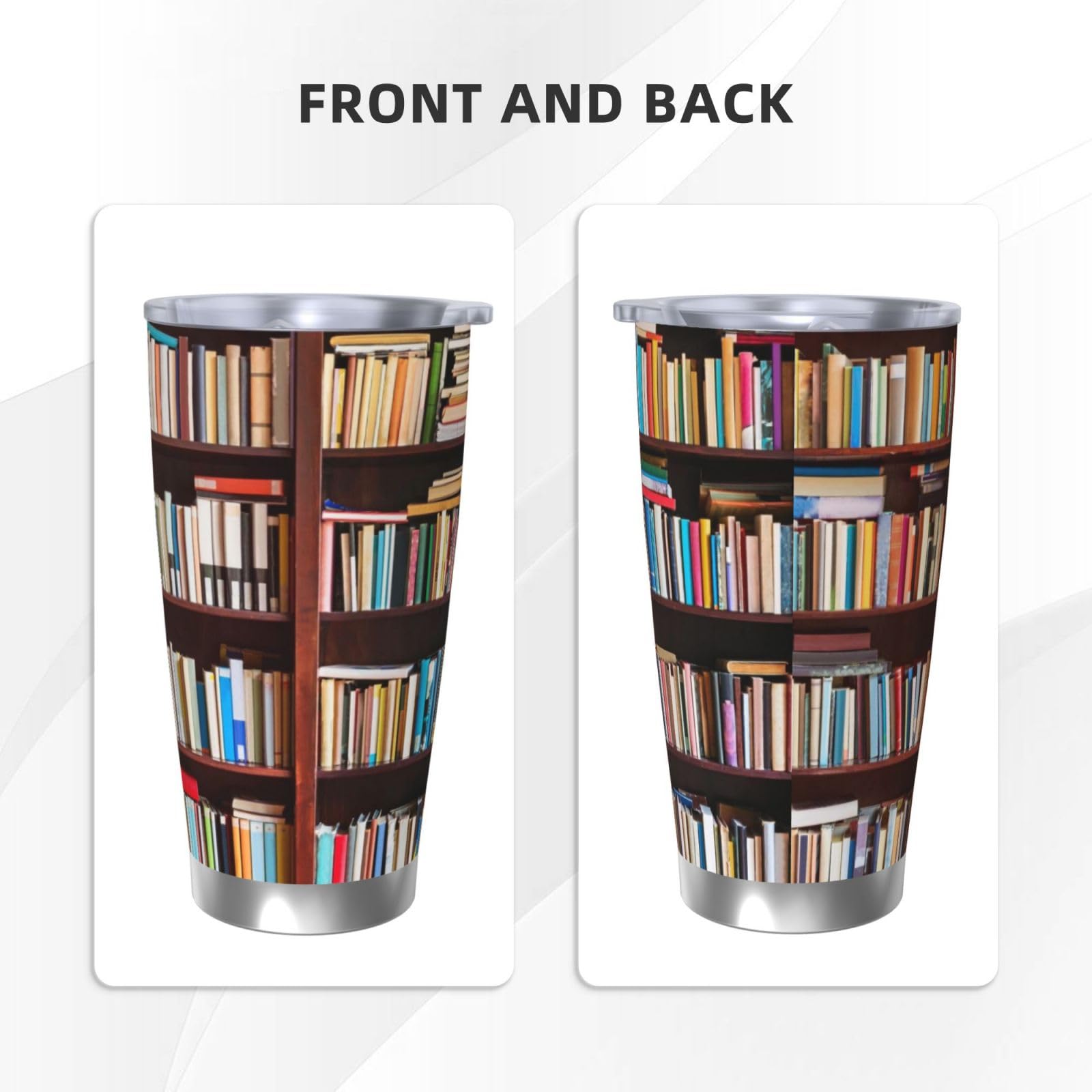 Tazza portatile dell'acciaio inossidabile della tazza dell'automobile della tazza dell'automobile stampata dei libri 20oz