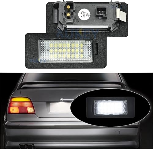 Miniatura 4 de AUTOXBERT 2 lámparas LED para placa de matrícula BMW 1 3 5 X Series E82 E88 E90 E91 E92 E93 E39 E60 E61 X1 X3 X5 X6 reemplazo de montaje de luces