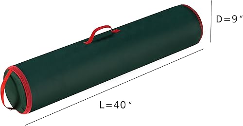 Miniatura 3 de Elf Stor - Bolsa de almacenamiento de papel de regalo, organizador de papel de regalo de 40 pulgadas, con capacidad para hasta 25 rollos de papel de