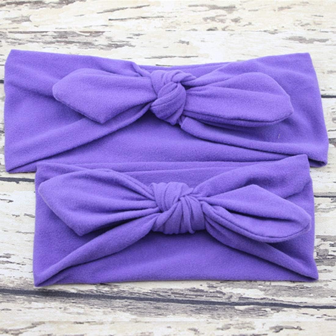 ربطة شعر من القطن المرن 2 في 1 للأم والطفل الصغار مبتكر لطيف ب...