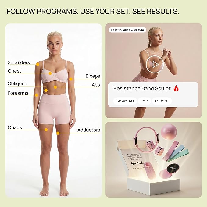 Kit Esencial de Equipo Pilates - Set Completo para Entrenamiento en Casa miniatura 3