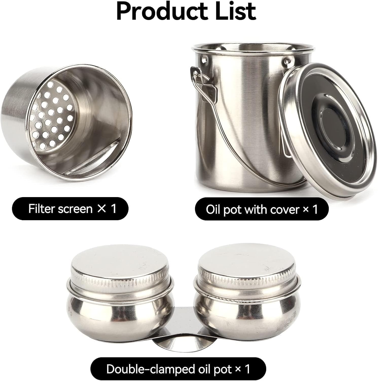 Stainless Steel Brush Washer, Portable Brush Cleaner Metal Brush Washer with Lid and Filter Brush Washer for Oil Painting - Image 3