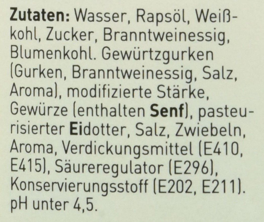 P&W Dänische Remouladen-Sauce, 7er Pack (7 x 425 ml)