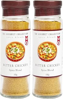 The Gourmet Collection Butter Chicken Spice Blend, 150g – Gourmet Seasoning for Butter Chicken, Flavoured Spice Mix, Gluten Free, No Artificial Flavours or Colours, Cooking Spices