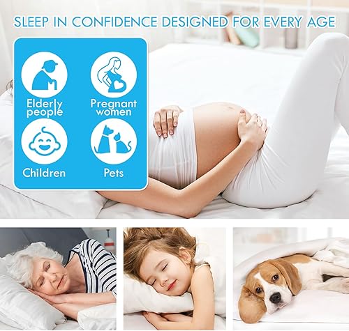 Miniatura 8 de Almohadillas de cama lavables, impermeables, reutilizables, protectores de colchón plegables, almohadillas de cama para incontinencia para adultos y