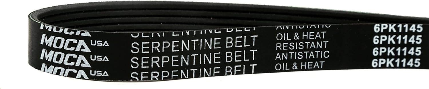 MOCA 6PK1145 EPDM Serpentine Belt Fits Ford Volkswagen 2.3L 3.0L SOHC 2-Door