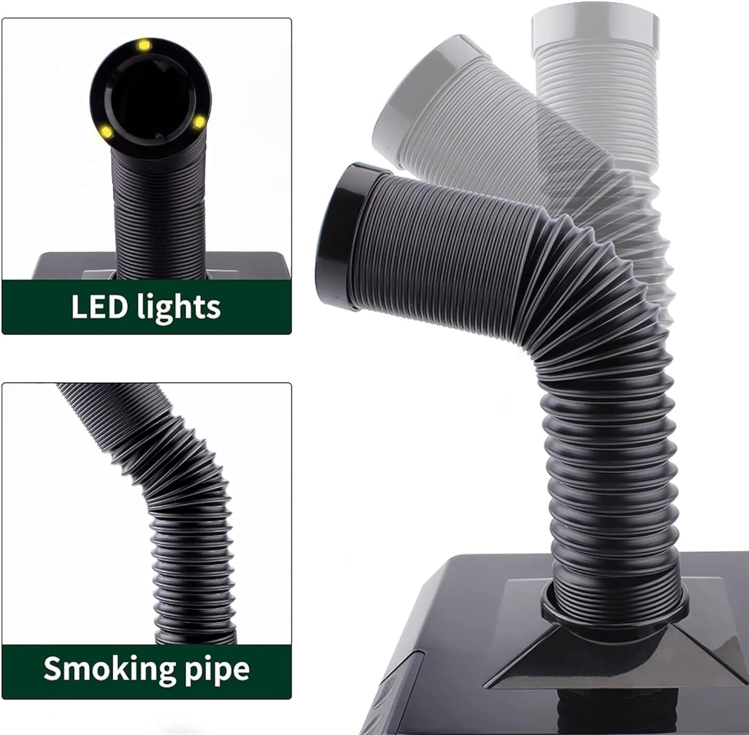 Smoke Extractor, Solder Fume Purifier For DIY Soldering Work, 3 Level Filter Smoker, Desktop Smoker, Large Size, Strong Suction Power