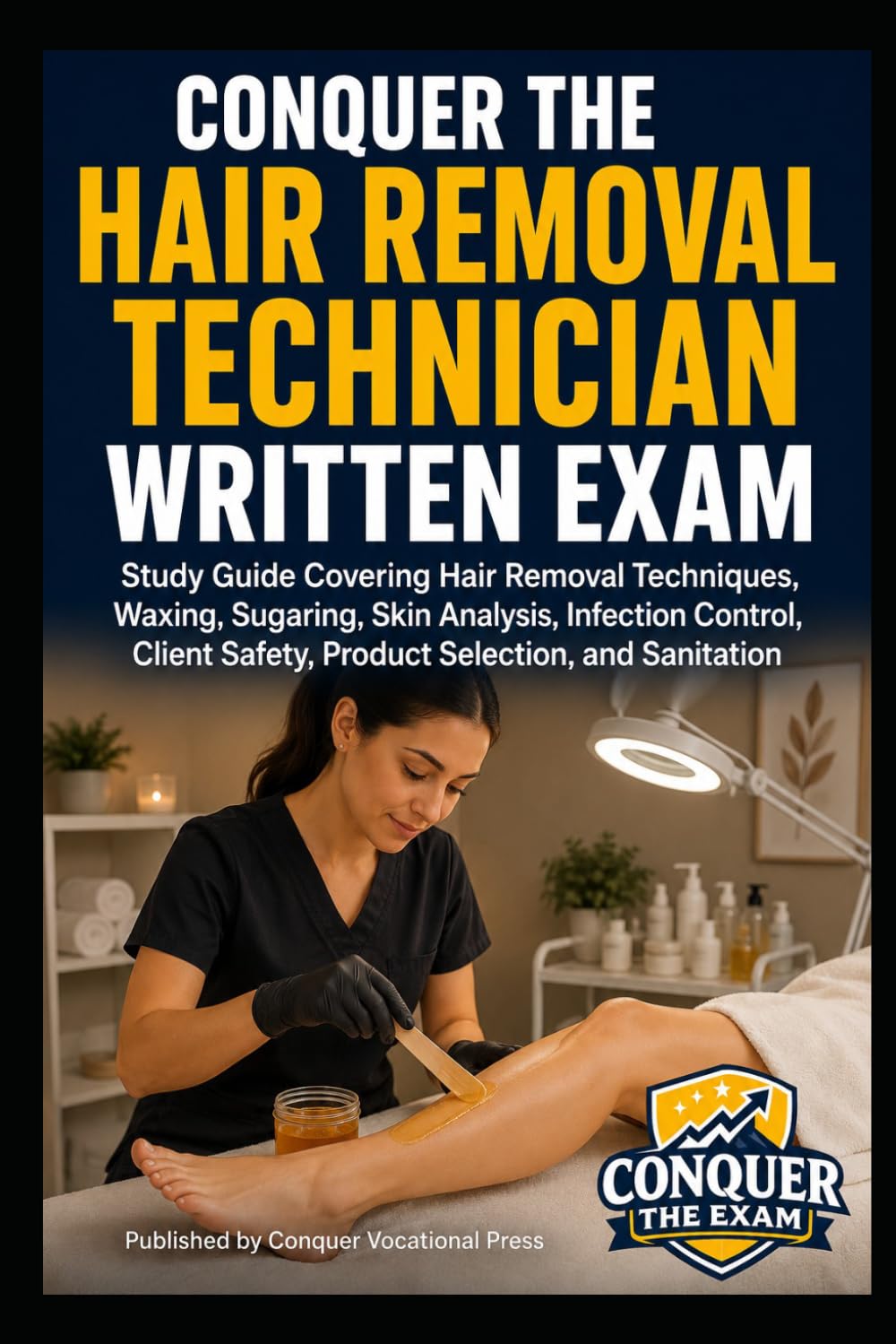 Conquer the Hair Removal Technician Written Exam: Study Guide Covering Hair Removal Techniques, Waxing, Sugaring, Skin Analysis, Infection Control, ... Selection, and Sanitation (Cosmetology)