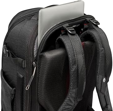 Manfrotto PRO Light Flexloader L, Professional Backpack for Cameras, Expandable Pocket for 3-Axis Gimbal Stabilizer, Multiple Tripod Attachment Points, Interchangeable Dividers, Black