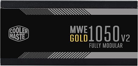 Cooler Master MWE 1050 Gold V2 Power Supply - Fully Modular ATX 3.1 Version 80 Plus Gold Certified Japanese Capacitor 140mm FDB Fan for RTX 50 Series GPU 1050 Watt