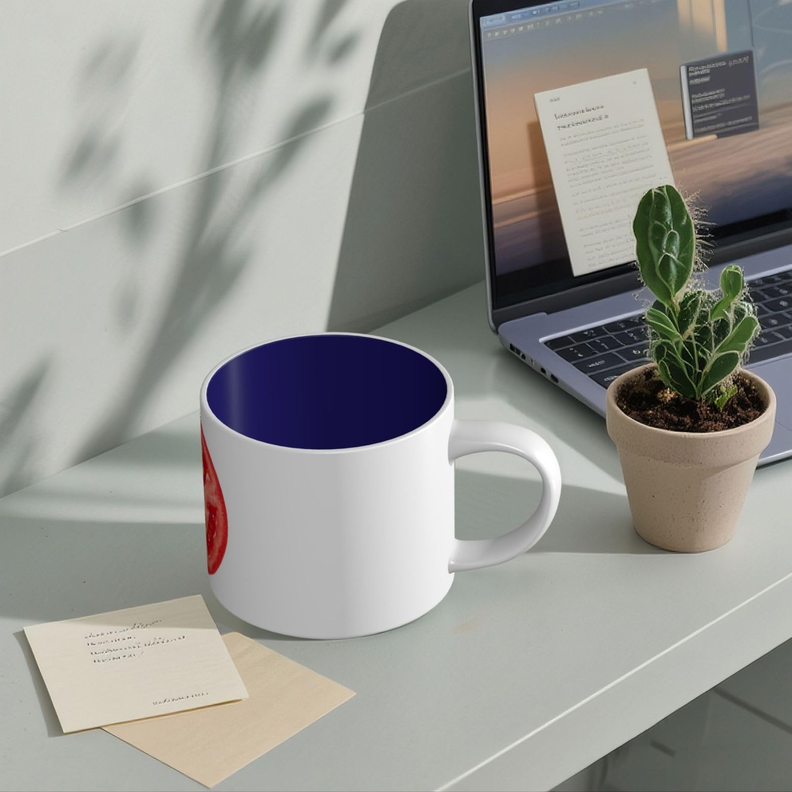 Kawałek pomidora drukowane kubki ceramiczne o dużej pojemności kubek do kawy