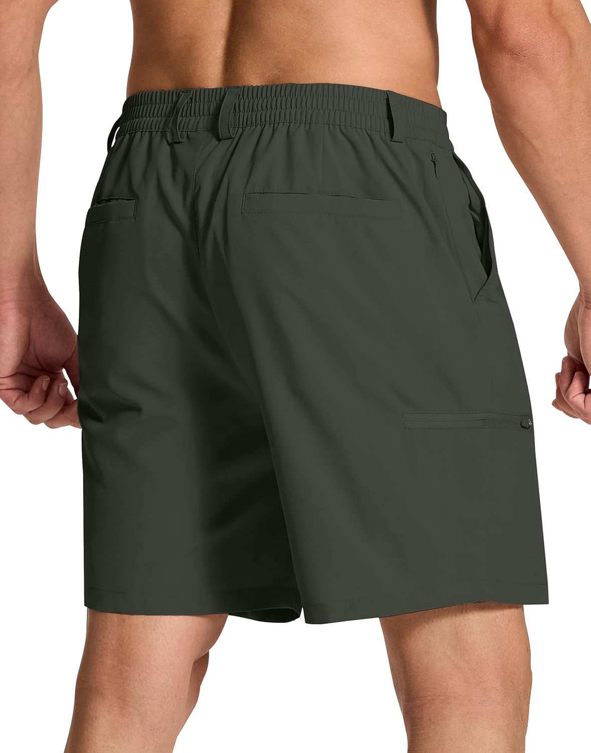 Mens Stretch Golf Shorts with 6 Pockets Dry Fit 7 Inch Inseam Lightweight Dress for Hiking Work Casual - Image 3