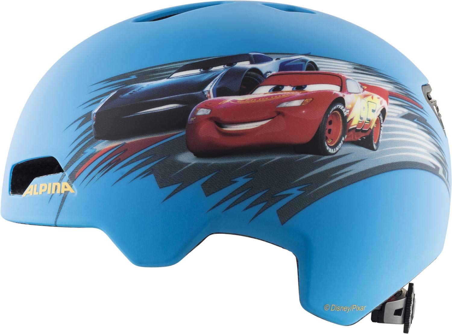 ALPINA HACKNEY DISNEY – lekki, odporny na pęknięcia i optymalnie klimatyzowany kask rowerowy Disney, z możliwością doposażenia LED, dla dzieci, samochodów, 51-56 cm