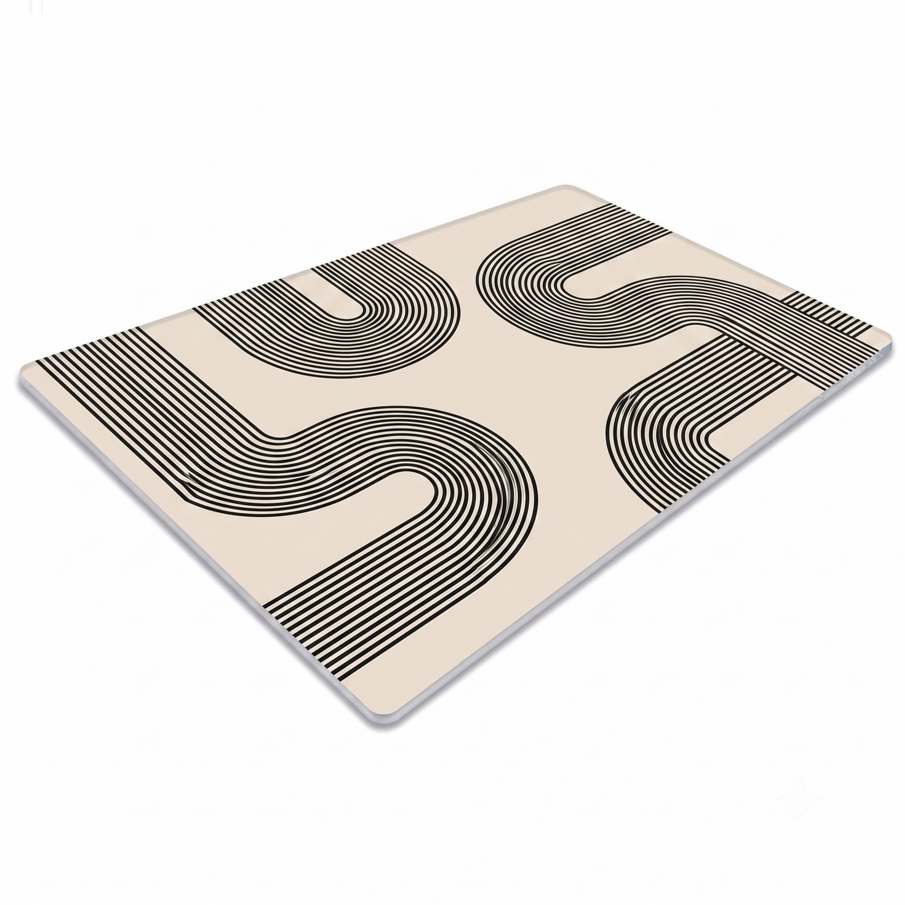 Chopping Board-Catering Cutting Set-Kitchen Board-Glass Worktop Savers-Sink Chopping Board-Large-Worktop Protectors Heat Resistant-Marble Effect Grey (Design 16, 30 x 20 cm (Pack of 1))