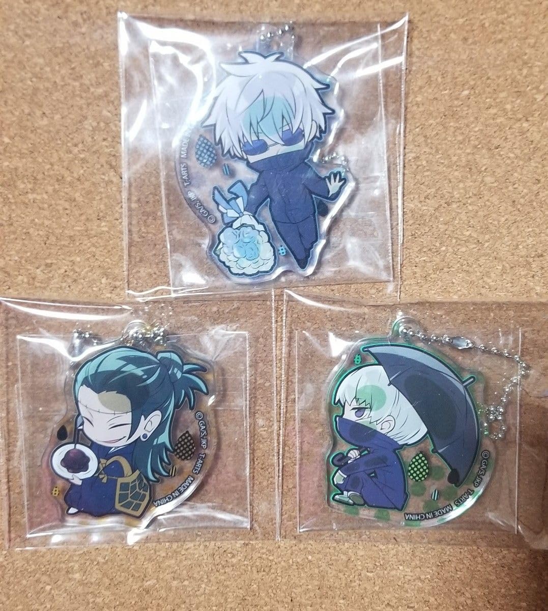 呪術廻戦　缶バッジ　ぴたでふぉめ　五条悟　オープニング アクリルキーホルダー 呪術廻戦_ぴた!でふぉめ 懐玉・玉折 オープニング&エンディング