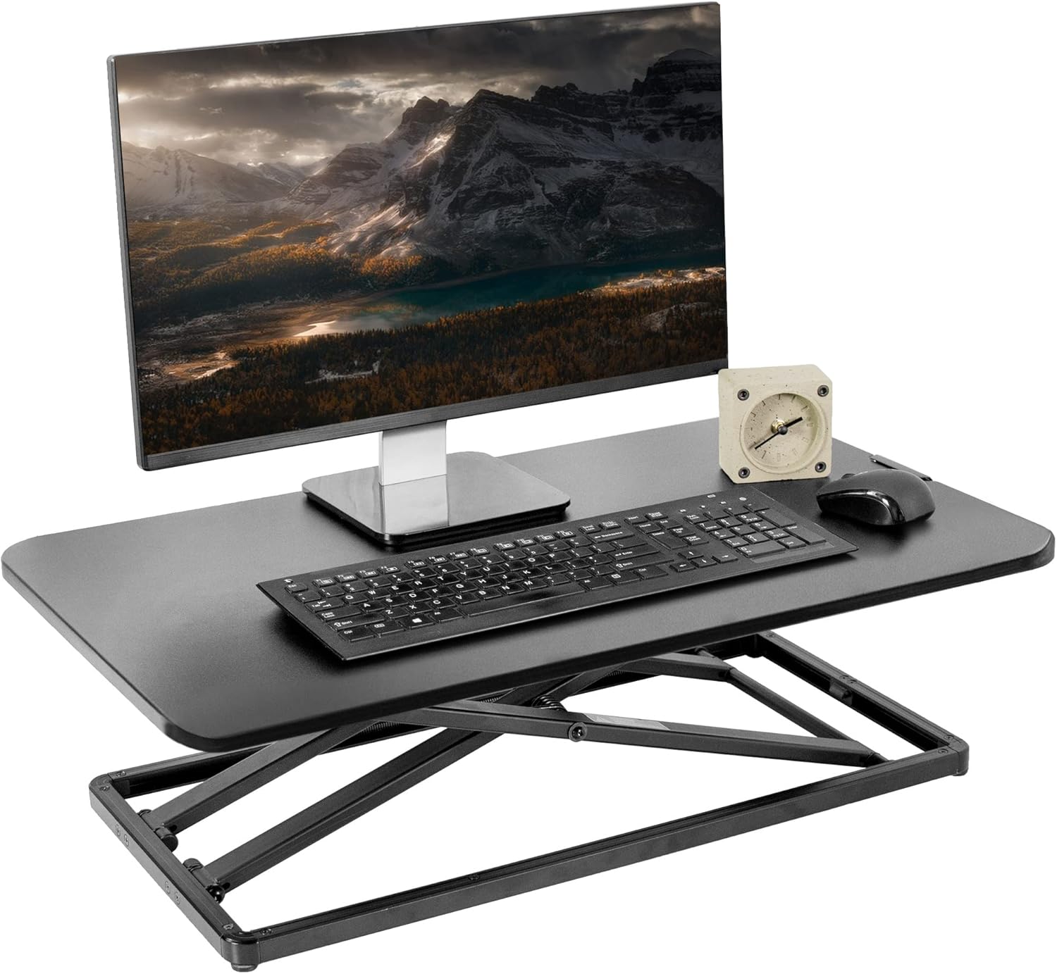 VIVO Economy Single Top Height Adjustable 29 inch Standing Desk Converter