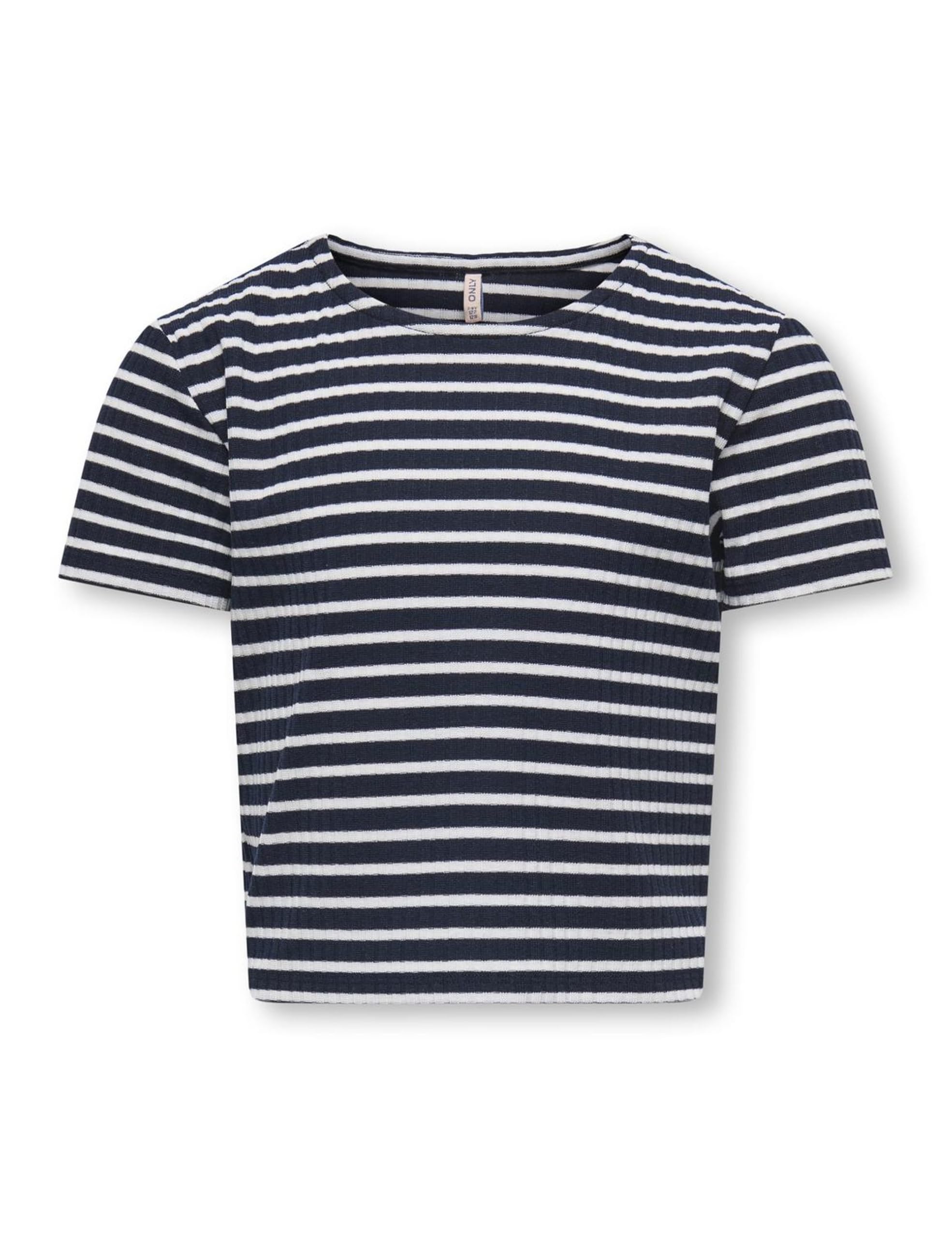 Only & Kids Damen Kognella Striped S/S O-Neck Top JRS Noos