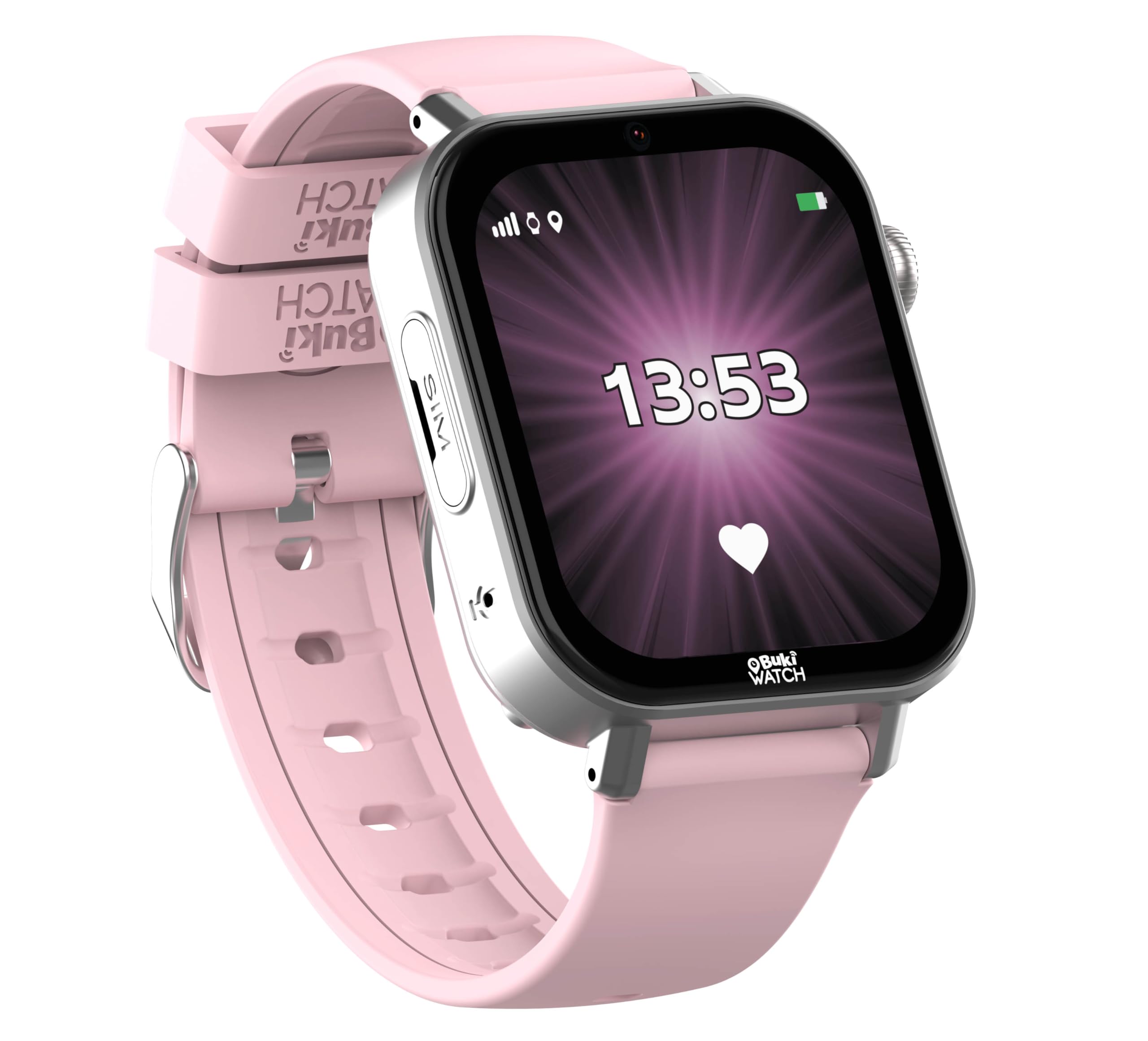 BUKI FRANCE - Montre Connectée Enfant Carte SIM Incluse – Appels, GPS, Vidéo, WiFi, Bluetooth – Bouton SOS, Application Parentale – Idéal Premier Téléphone - BUKI WATCH PRO - PRO01 - FRANCE UNIQUEMENT