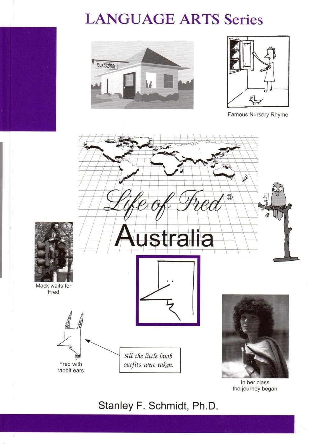 Life of Fred Middle School Language Arts 4-Book Set : Australia, Begin Teaching, Classes, and Dreams