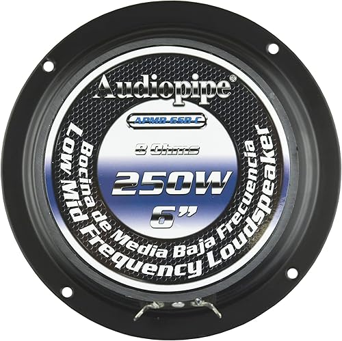Miniatura 2 de Audiopipe 8 piezas APMB-6SB-C sellada trasera 6.5 "6" gama completa altavoz caso completo