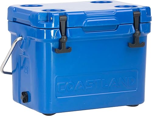 Miniatura 9 de Coastland Bay Series Cooler Premium - Enfriador rotomoldeado aislado para uso diario, pequeño baúl de hielo para espacios reducidos, juegos de