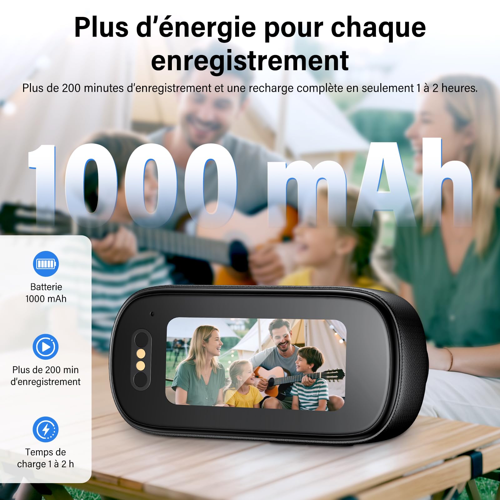 Mini Caméra Sport 4K - Carte Mémoire 64Go Action Cam | Stabilisation EIS 6 Axes, HDR, Grand Angle 145°, WiFi APP, Mini Camera Magnétique pour Camera Moto, Vlog, Casque Moto, Vélo