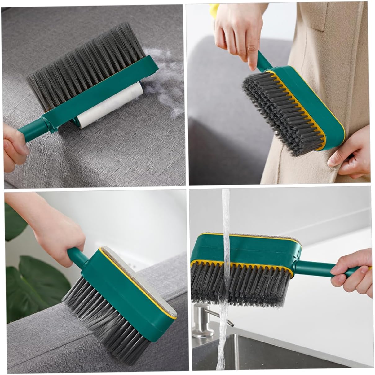 Portable Hand Broom and Static Hair Removal Brush for Household Cleaning Versatile Brush for Floors Carpets and Furniture Compact for Easy Storage and Use
