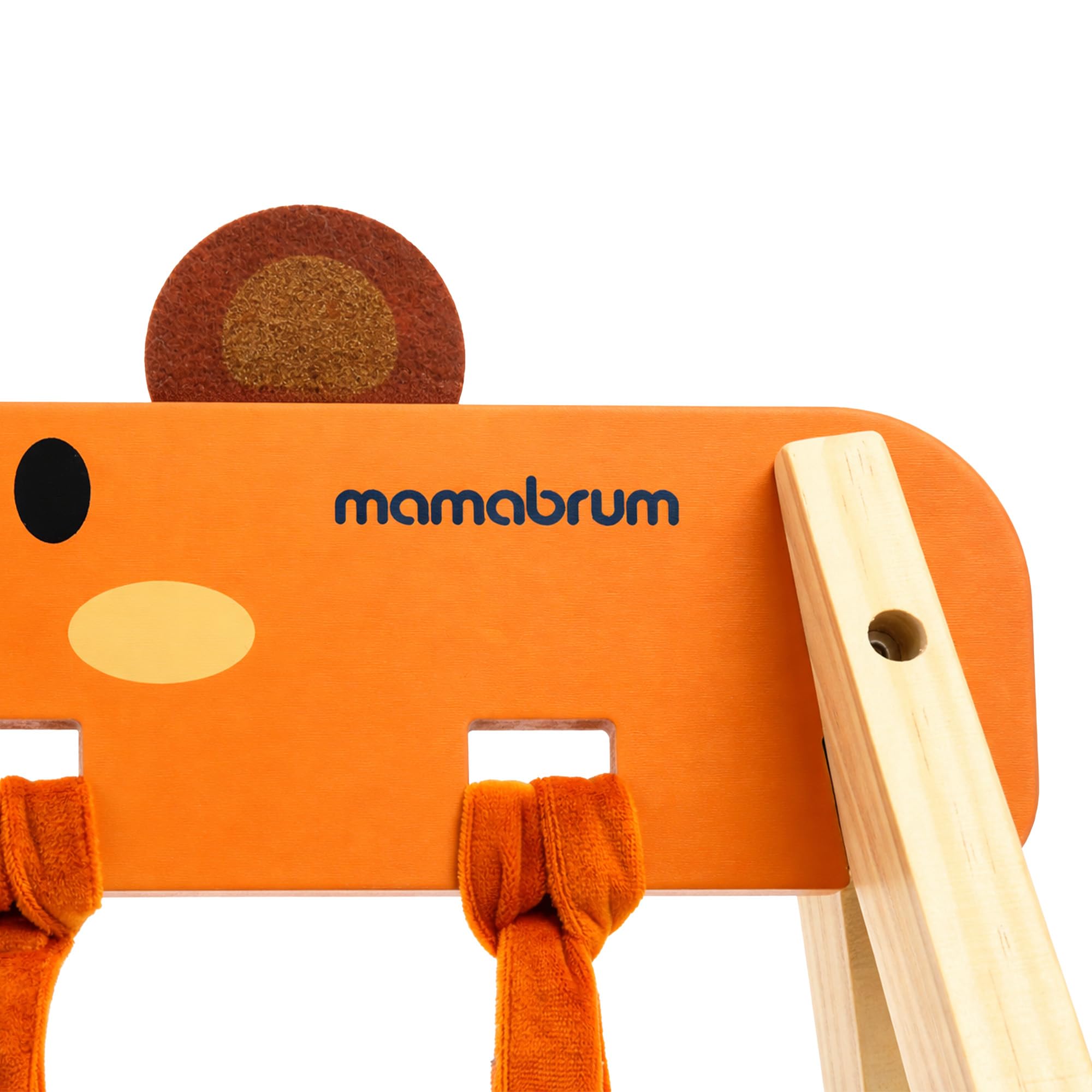 Mamabrum Support éducatif en bois pour bébé gymnastique sensorielle Montessori Motor Petit développement ours
