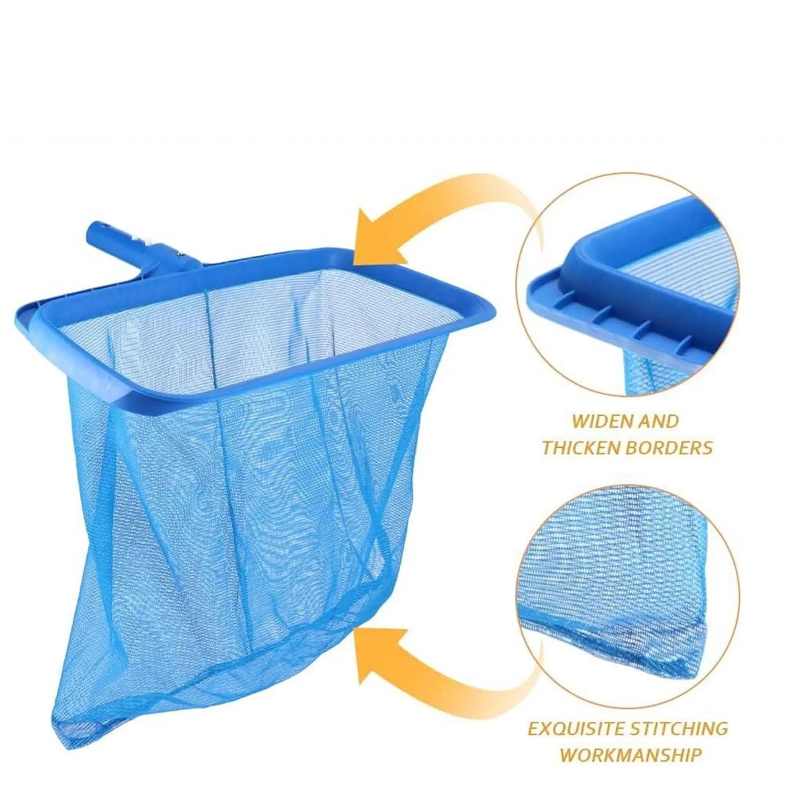 Red de Limpieza for Piscina, rastrillo Hojas Profesional, Bolsa Profunda, Accesorios Marco Grueso Gran Capacidad para Estanque