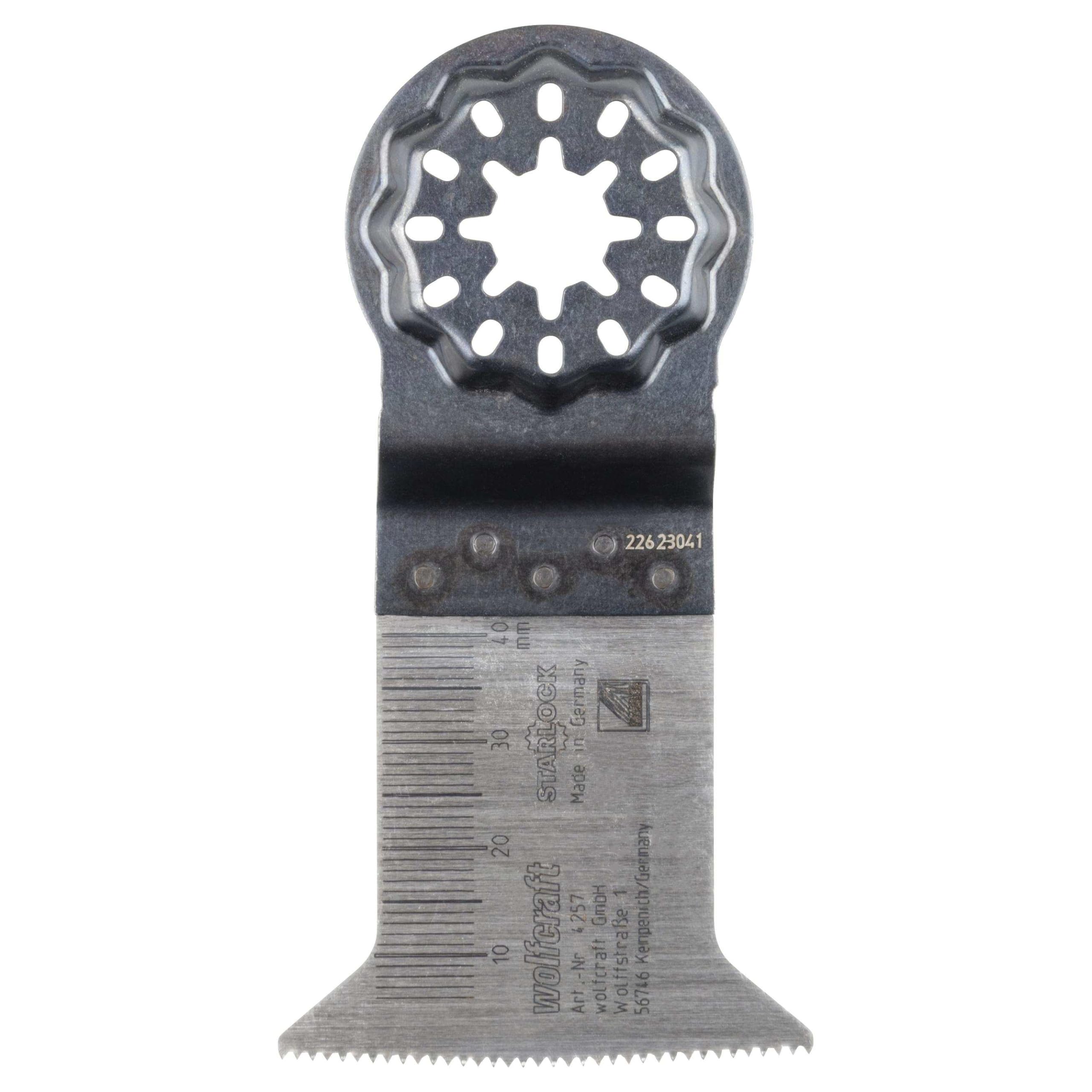 Wolfcraft Lame De Scie Plongeante Expert HCS Starlock 50mm Pour Bois, Plastique Et Plaques De Plâtre