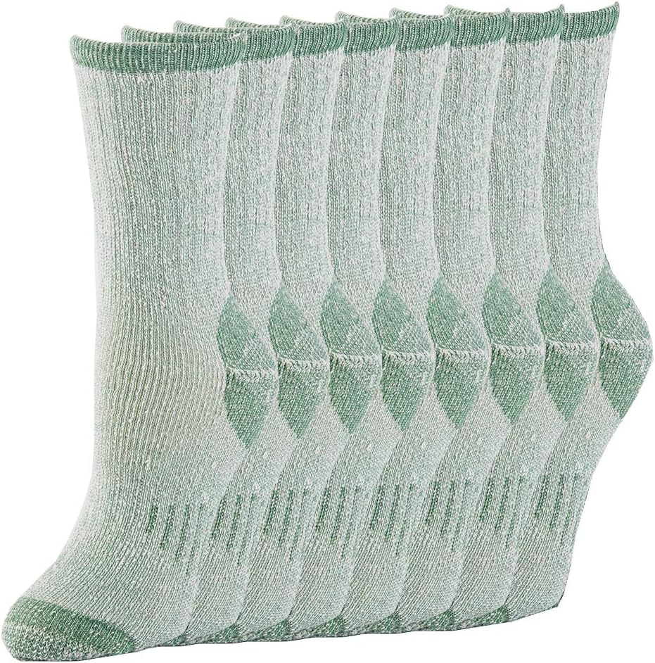 70% Merino Wool Women Crew Socks - Hiking Outdoor Athletic Thermal Thickening Cushion …
