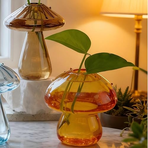 Miniatura 4 de Juego de 6 estaciones de propagación de plantas de colores, mini terrario para plantas,