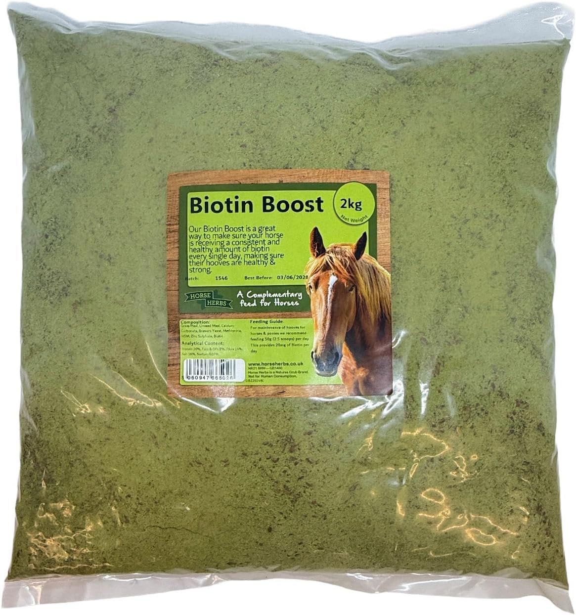 Biotin Boost 2kg Bag | 100% Natural Hoof Care Supplement for Horses & Ponies, Laminitis Relief | 100% Natural Hoof Care Supplement for Horses & Ponies, Laminitis Relief