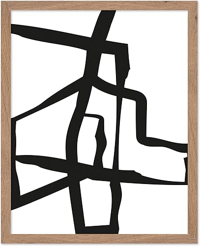 Miniatura 85 de Monem Art - Póster de formas aleatorias, impresión geométrica retro, arte abstracto, arte moderno de mediados de siglo, arte en blanco y negro, arte