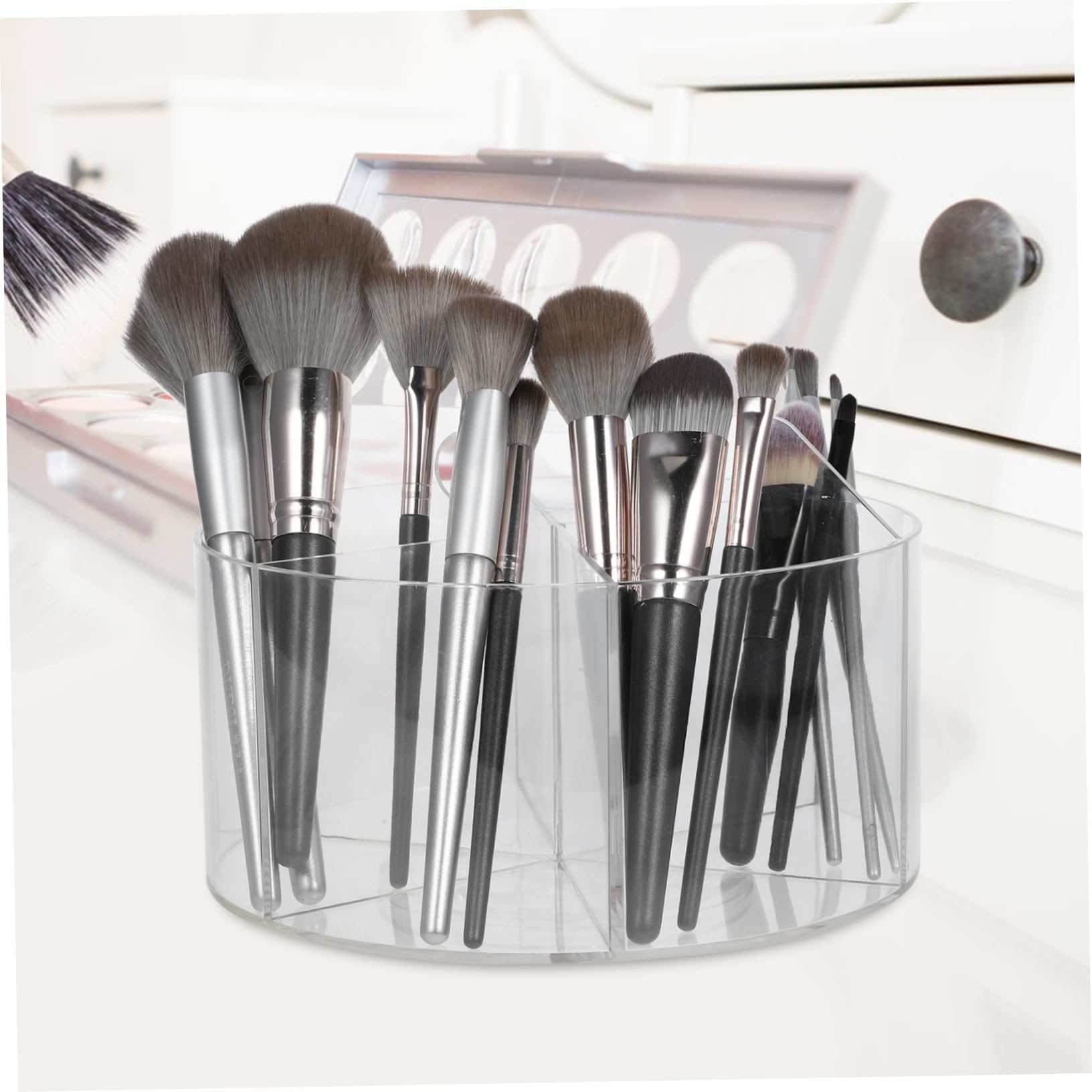 NUOBESTY Porte Stylos Rotatif Organisateur Pinceaux Maquillage Pour Bureau Et Salle Étude Range Crayons Et Produits Cosmétiques