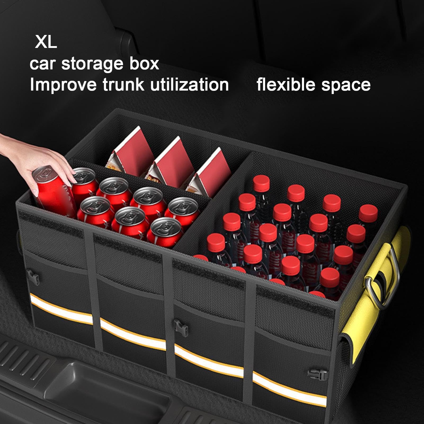 Scatola portaoggetti per bagagliaio, 1/5 pezzi, organizer per letti di camion, organizer per pickup, organizer per bagagliaio auto, pieghevole, multi scomparto per berline, auto, pickup, camion, | camion, organizer per pickup, organizer per bagagliaio aut
