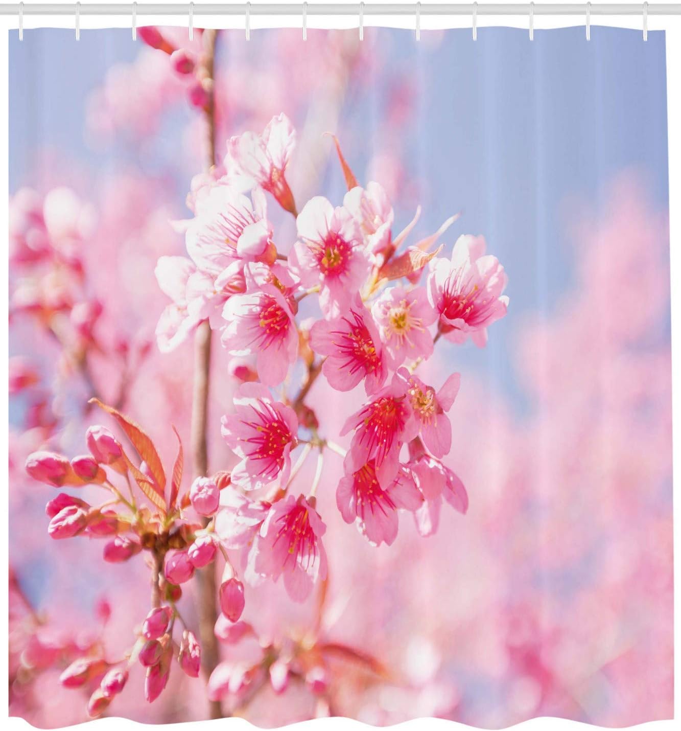 Ambesonne Mythological Shower Curtain, Woman with Snake Hair on Her Head Historic Style Myth Illustration Print, Cloth Fabric Bathroom Decor Set with Hooks, Green and Tan