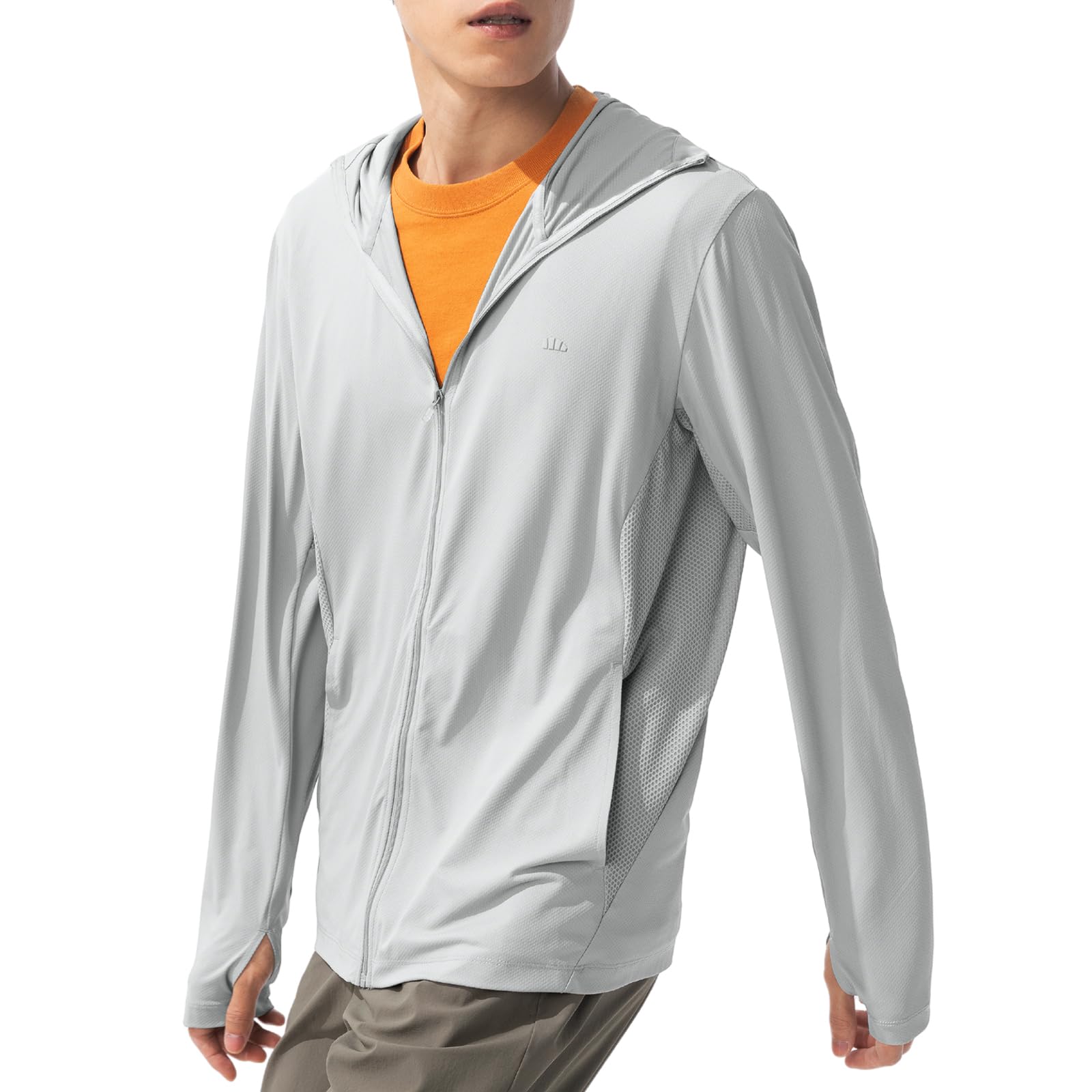 BENEUNDER Men's UPF 50+ Sun Protection Lightweight Hoodie Jacket Long Sleeve Active Sun Shirts for Outdoor Hiking Workout